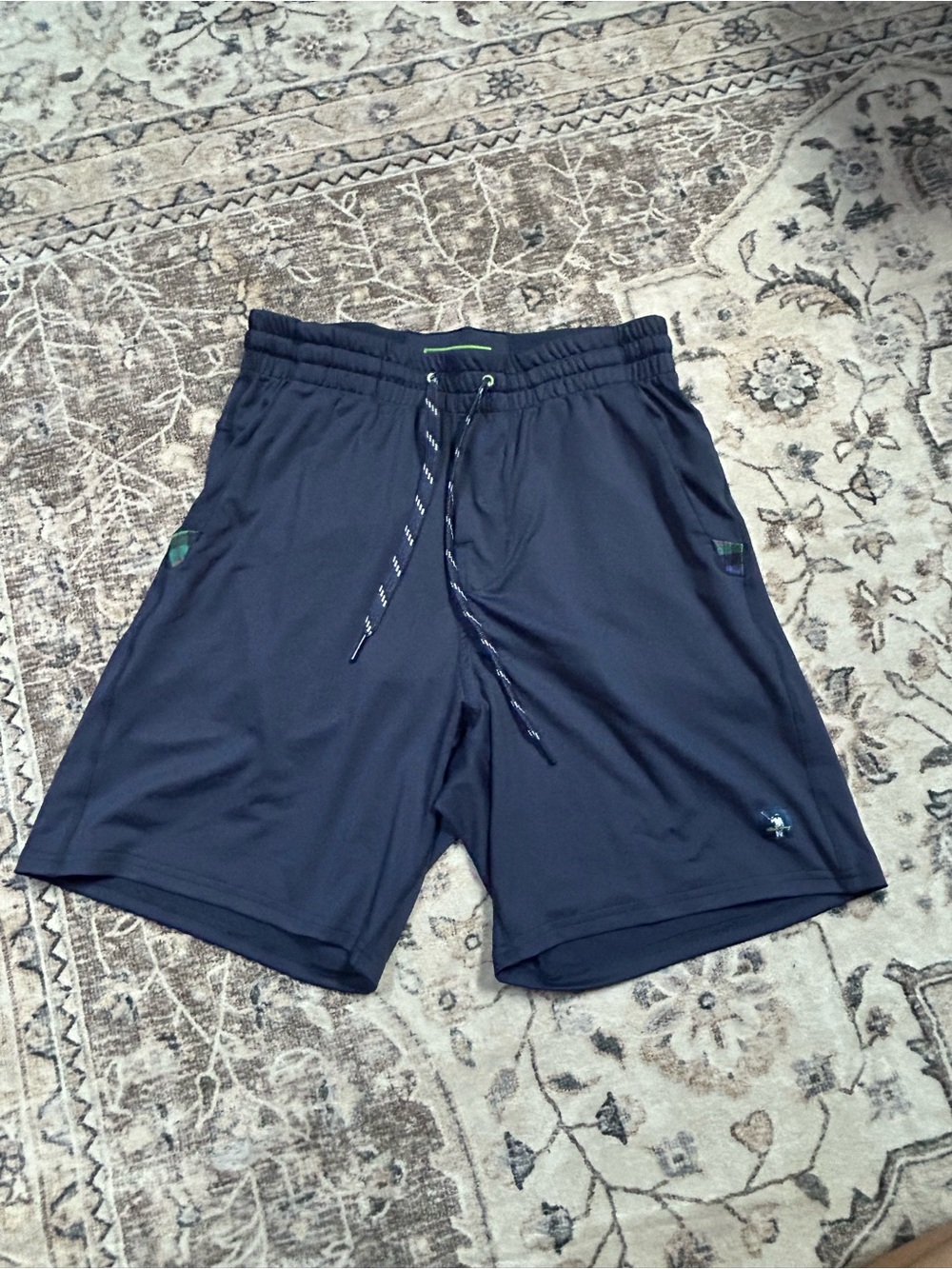 William Murray Golf Navy Athletic Drawstring Shorts